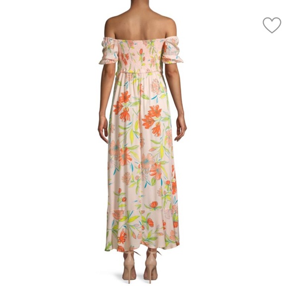 For the Republic Smocked Off-the-Shoulder Maxi Dress - Picture 2 of 4